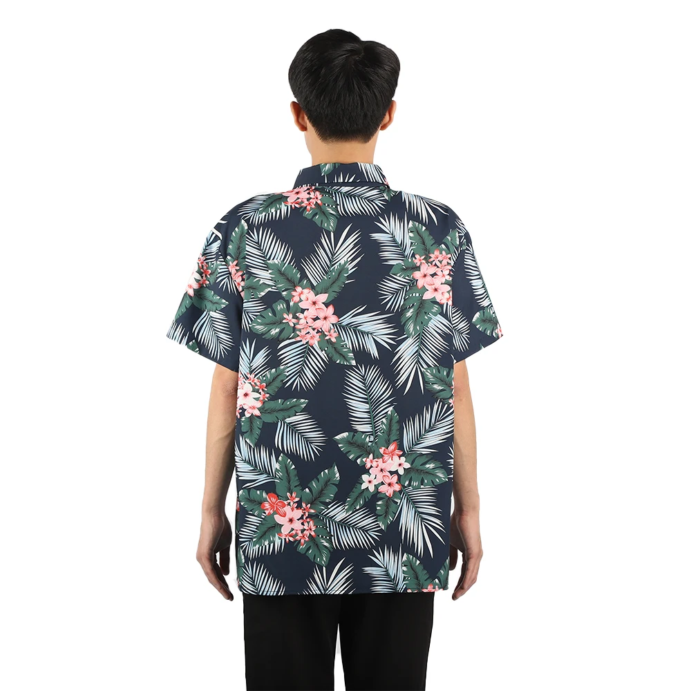  Китайские производители модная дизайнерская мужская рубашка из полиэстера с принтом гавайская одежда