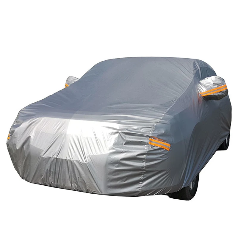 100% Weather-Proof Car Cover,Heavy-Duty Windproof, Snowproof, Dustproof, 100% Sun And Uv Protective Outdoor Car Cover
