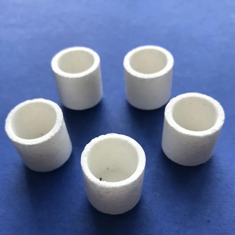 Small Refractory Mgo Magnesium Oxide Ceramic Crucible For Lab Analysis