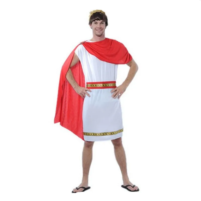 Halloween Greek Mythical Cosplay Roman Goddess  dress Toga Adult Costume
