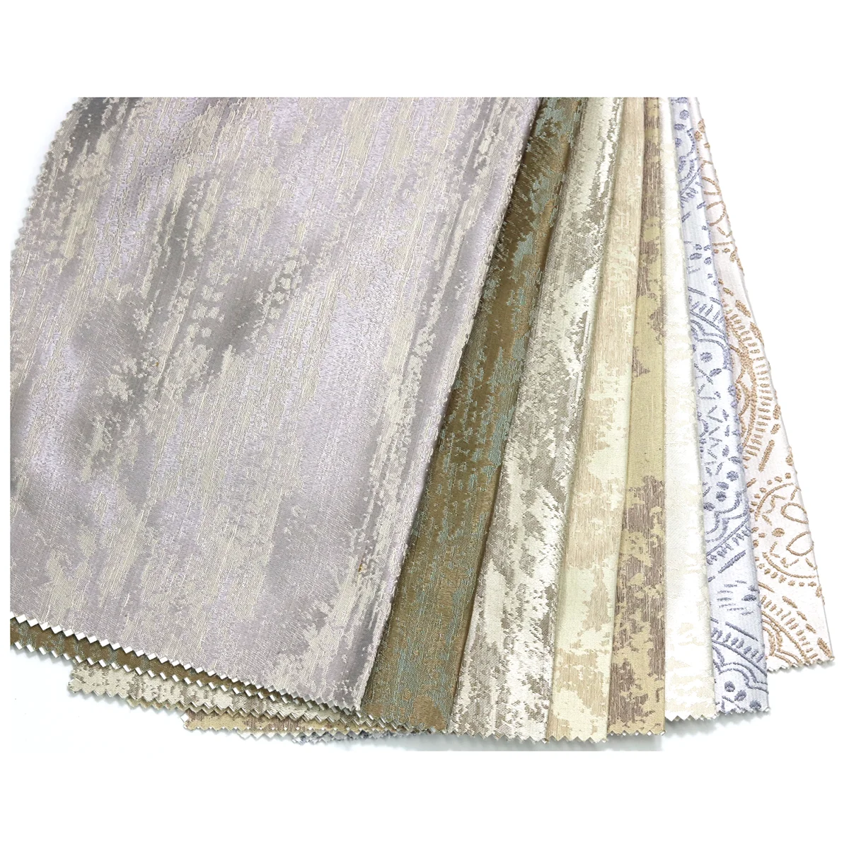 Fashion Style Ready Made Polyester Curtain Fabric Luxury Living Room