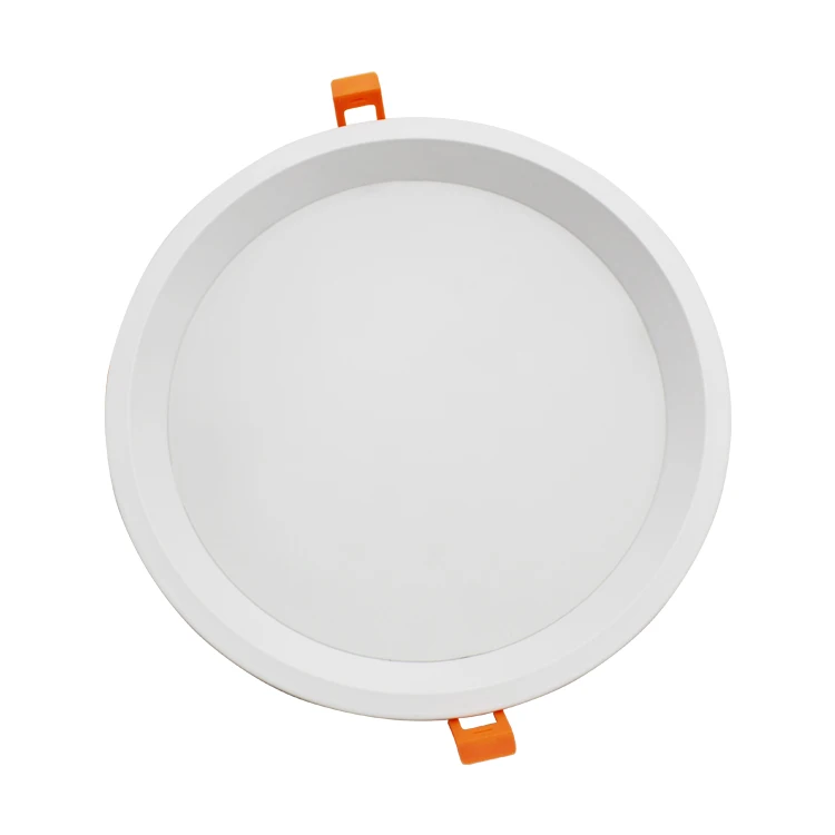 Commercial project modern design recessed ceiling mounted 70-200mm cutout dimmable slim smd cob led panel downlight