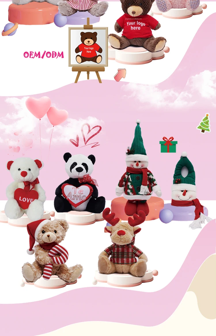 BSCI/CE/SEDEX certification Custom plush puppy toy baby gift can be customized LOGO size color stuffed dog toys  plush toys