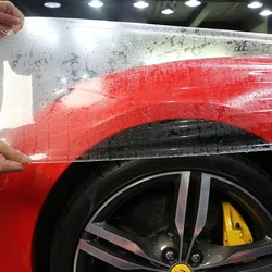 SULAMEDER 7.5mil clear car ppf invisible vinyl wrap paint protection film anti-scratch tpu 1.52X15m