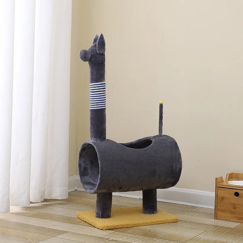 Best Selling Cat Scratching Post Tree Furniture Cat climbing frame sisal cat Scratcher  jumping platform integrated with nest
