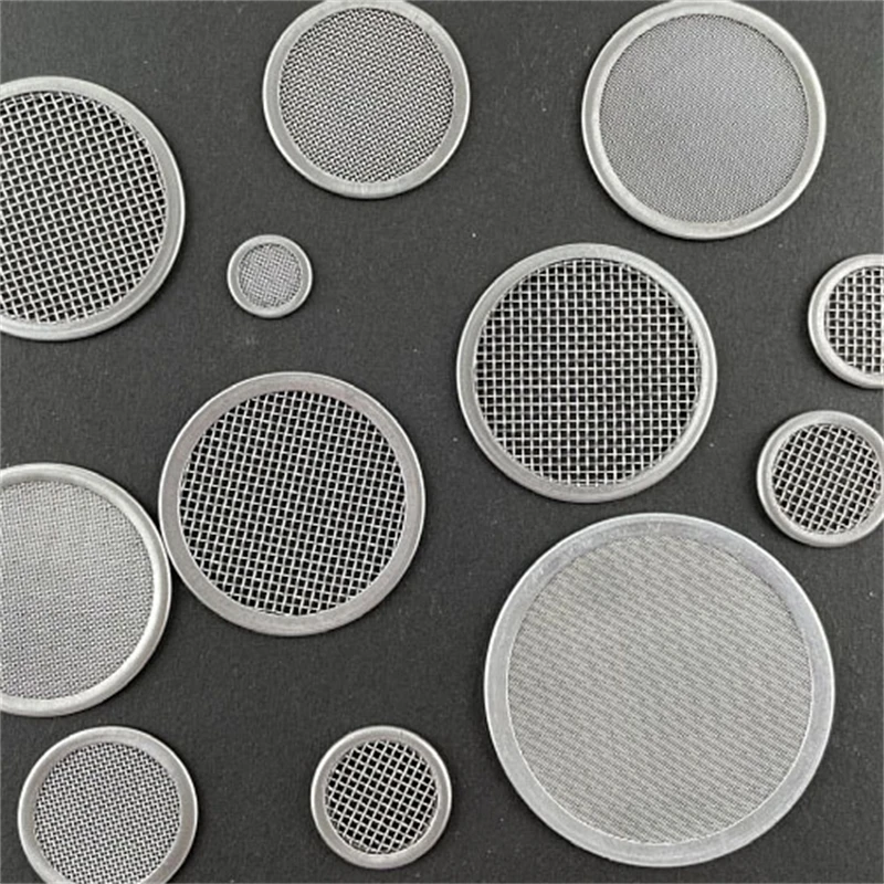 Aluminum Edge Rim 304 Stainless Steel Wire Filter Disc For Plastic Extruder Screen