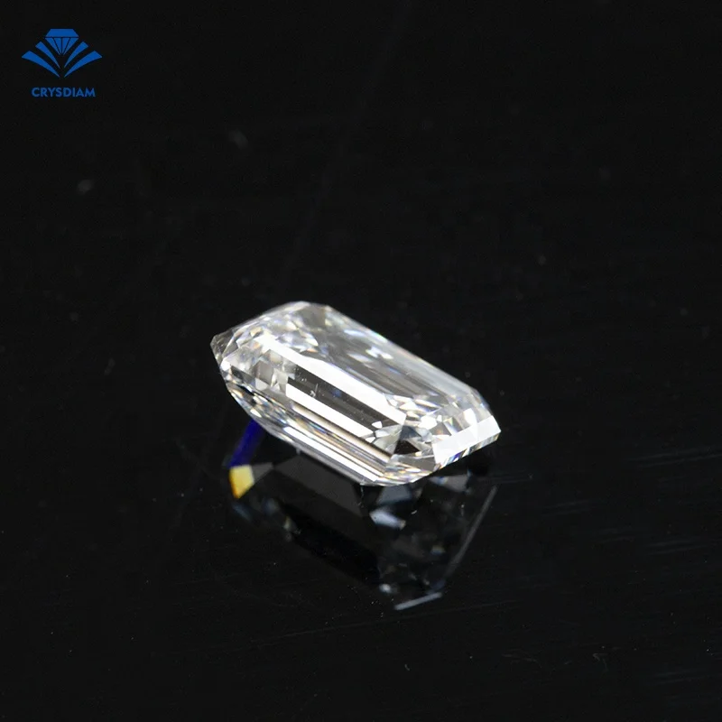 CRYSDIAM Emerald Cut SI2 lab grown diamond machine cvd diamond cvd lab grown lab grown loose diamonds