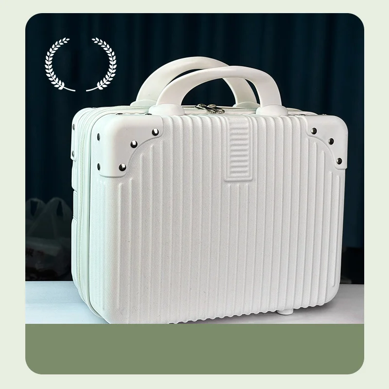 Wholesale Hand Luggage Suitcase Suitcase 14 Inch Travel Train Case Portable Bag Cosmetic Brush Organizer Storage Bag Makeup Box