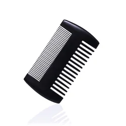 men green black neem sandalwood pocket wooden comb beard & mustache hair comb custom logo wood set