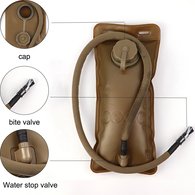 2L Portable Water Bladder Bag Bike Bicycle Cycling Camel Hydration Bladder Backpacks Camping Hiking Sports Water Bag