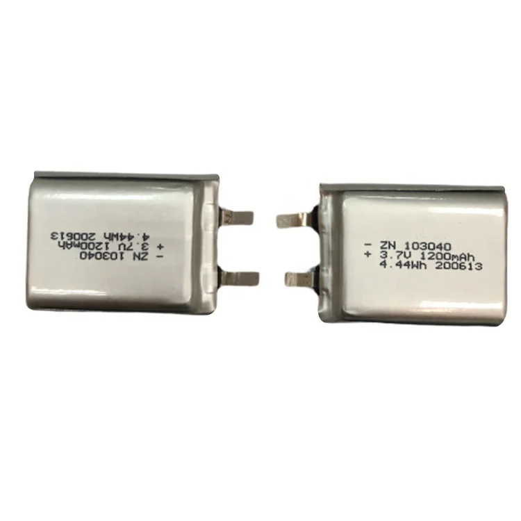 Customized Lithium Polymer Battery 3.7V 1200Mah 1200 Mah Rechargeable Battery