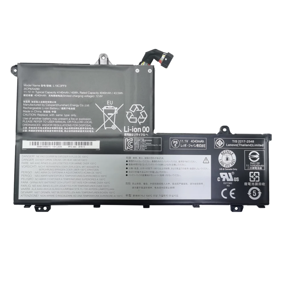 Оригинальный аккумулятор 11,34 в 45 Вт/ч L19M3PF9 для ноутбука Lenovo ThinkBook 14-IML 14-IIL 15-IML 15-IIL L19C3PF9, аккумулятор