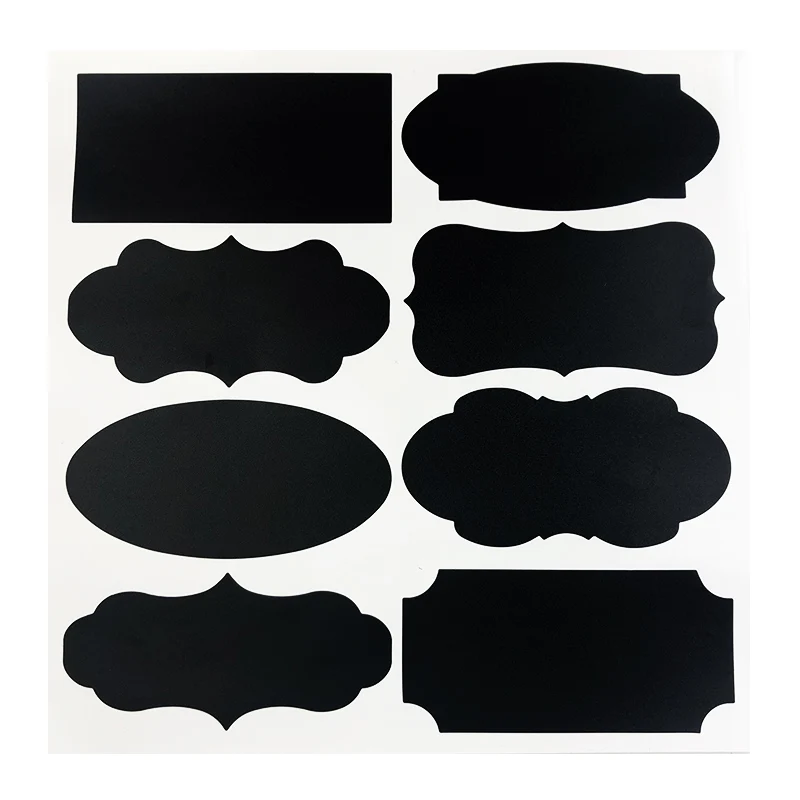 black chalk sticker laundry labels  jars containers kitchen organization labels