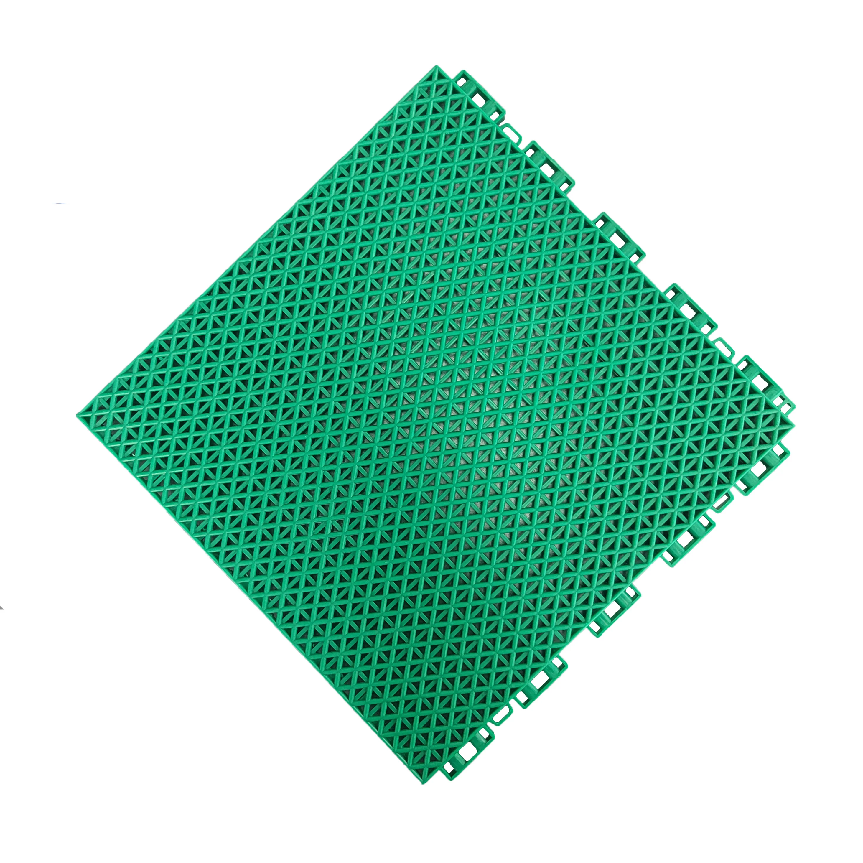 New design PP material interlocking sport court for outdoor basketball