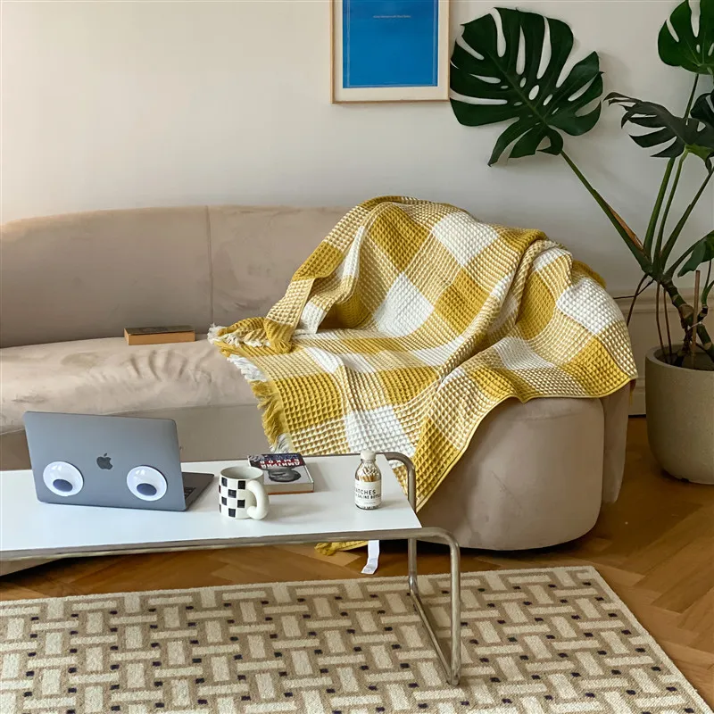 Turkish Blanket with 100% Cotton Soft Premium Breathable Organic Waffle Knit Blanket