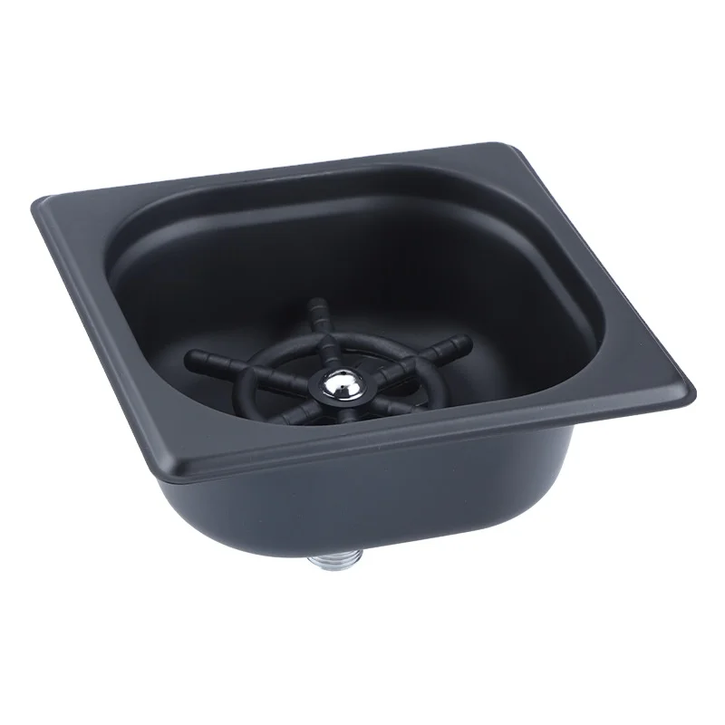 Kitchen use customize silver and black cup-washer Commercial desktop cup rinser