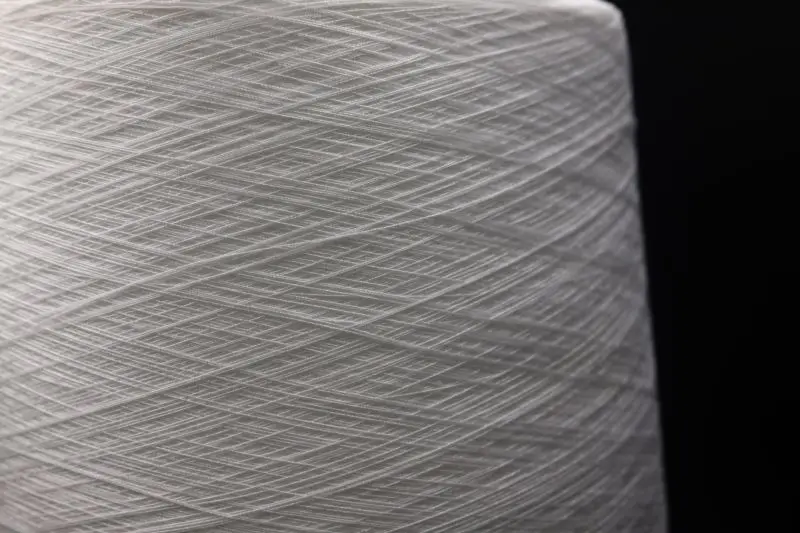 TUTON Raw White 100% Polyester Spun China benang jahit Textiles  On Dye Tube Sewing Thread