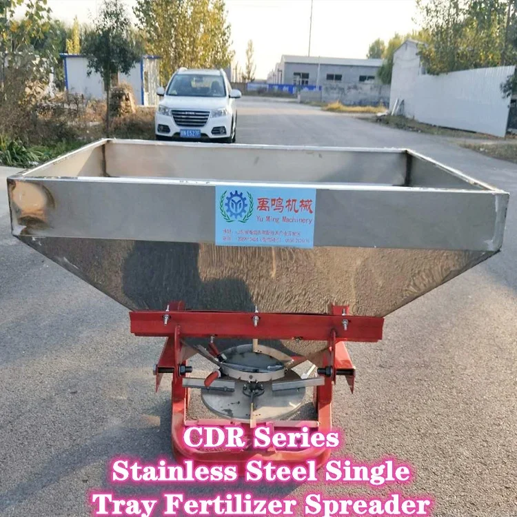 2021 new agricultural fertilizer spreader stainless steel single disc spreader manure spreader on sale