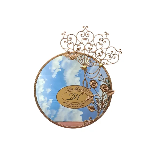 Decor Mirrors Materials Iron Unique Top Selling Antique Iron Dien Nien Artistic Framed Mirror From Vietnam Manufacturer