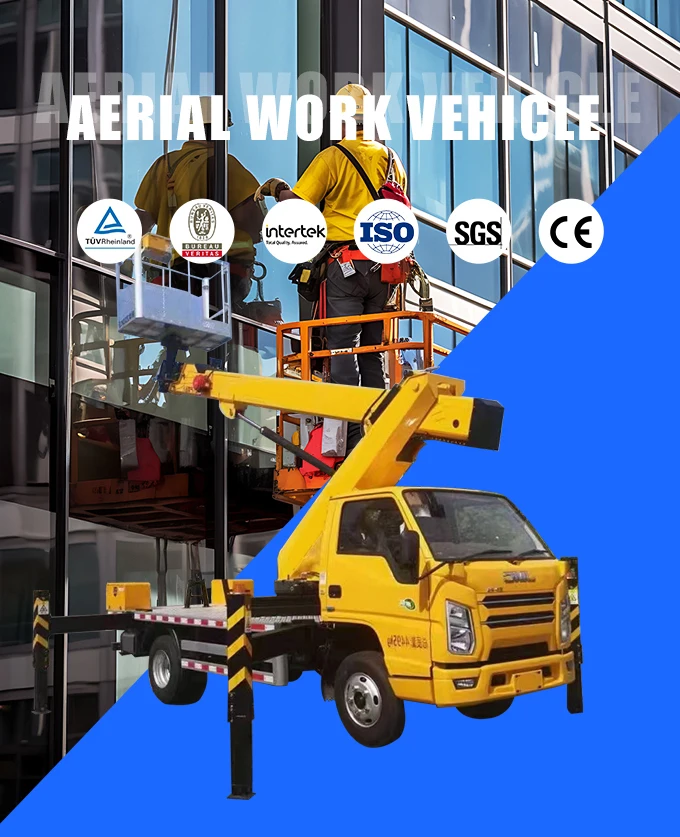 The Most Popular Truck-mounted Telescopic Boom Lift Vehicle-mounted Aerial Work Platform