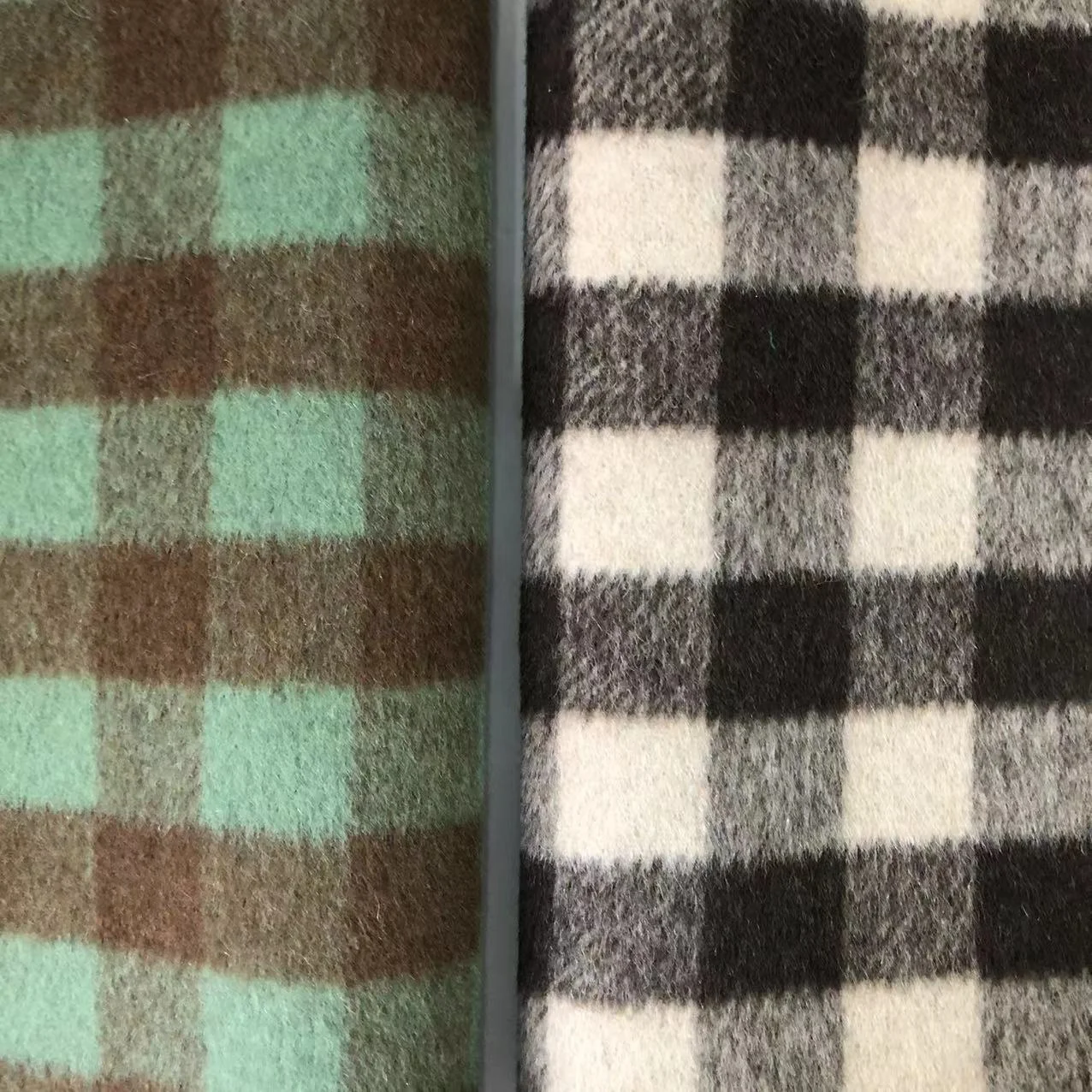 50 Wool Polyester 900g/m Double Sided Short Shun Manufacturer Shipment square Style Fabric
