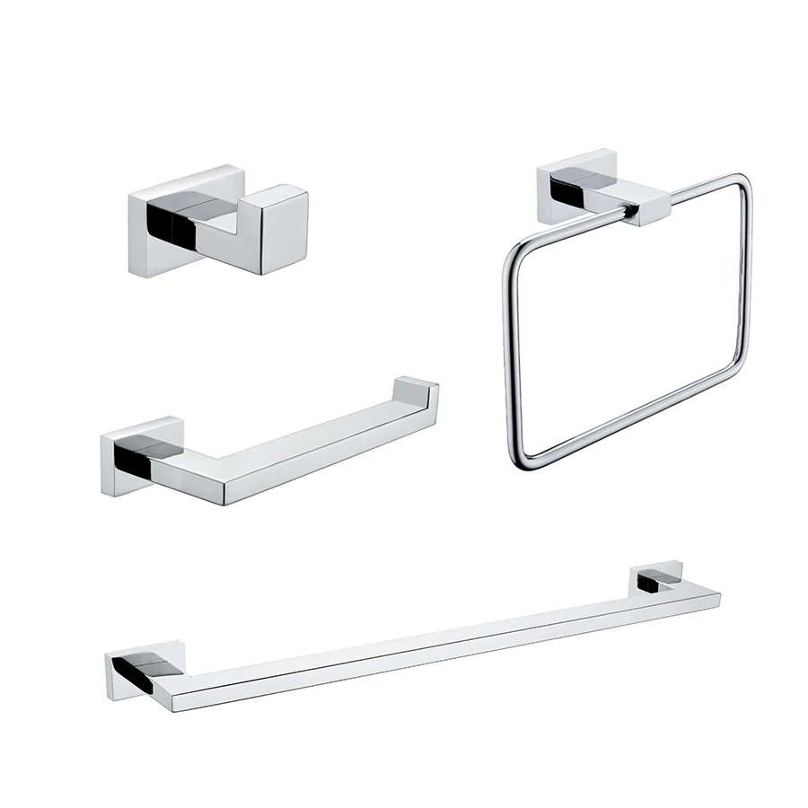 Набор аксессуаров для ванной комнаты, 12 дюймов, держатель для полотенец, держатель для туалетной бумаги, кольцо для полотенца, крючок для халата