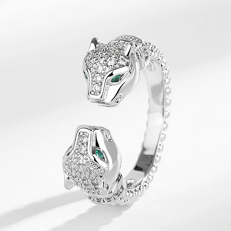 Fashion Panther high quality jewelry 18k real gold plated bracelet ring set  jewelry bangle set