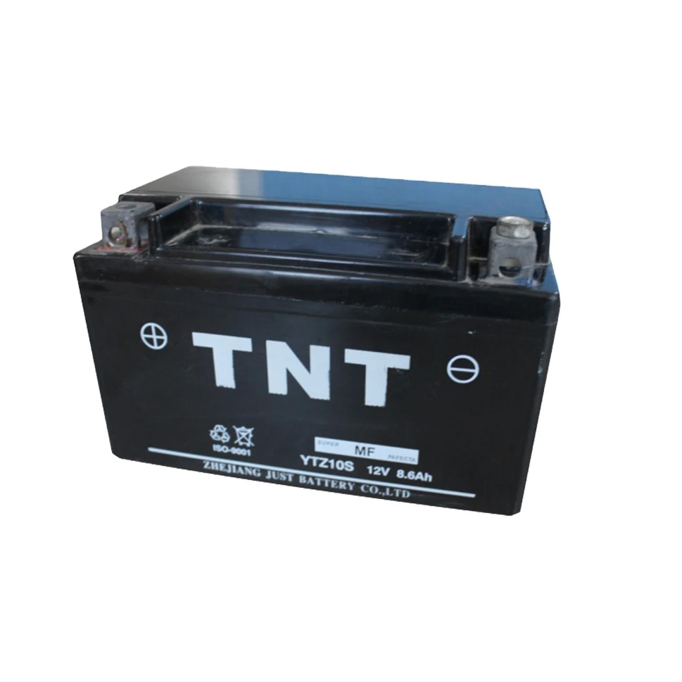 High performance paste plate 8.6ah sealed lead acid motorcycle battery