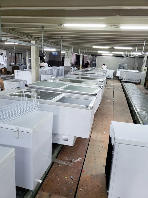 
Cheap Price Made in china sliding door Economic Supermarket Island Freezing Showcase 