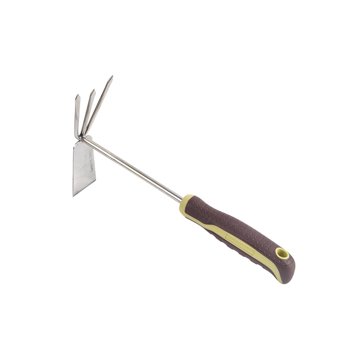 Winslow & Ross Double Head Garden Soil Digging 3 Prong Hand Mini Cultivator Hoe