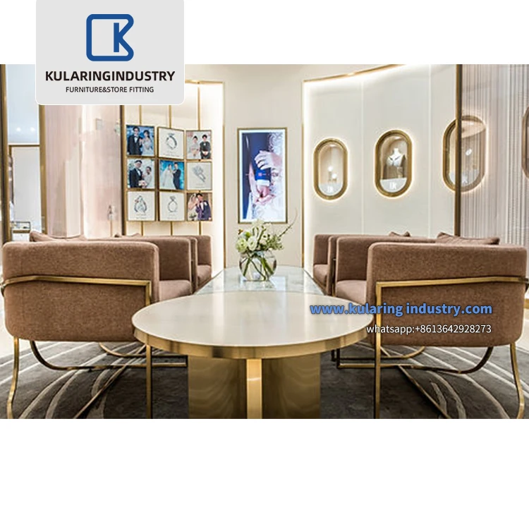 Guangzhou supplier wood display equipment jewelry store equipment and display cabinet and showcase for jewelry shop