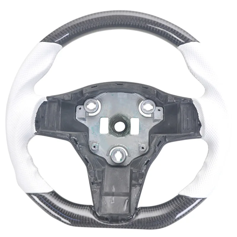 Professional manufacturer Dedicated Original Factory Carbon Fiber Steering Wheel For Tesla Model 3 Model Y 2021 Steering Wheel