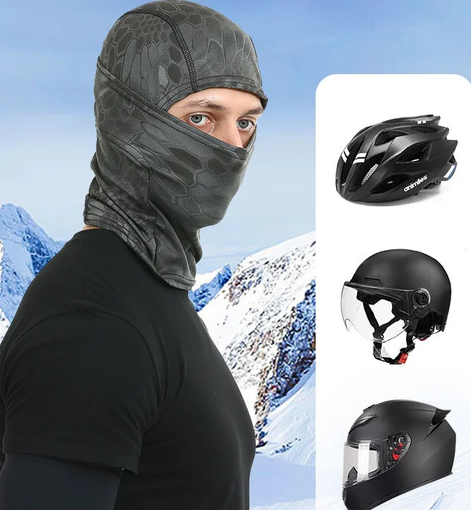 Stock Camouflage Face Mask One Hole Breathable Balaclava Outdoor Sports Climbing Windproof Caps