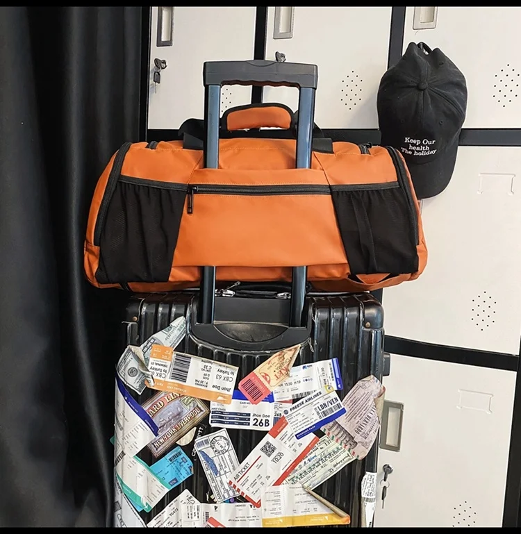 Wholesale Custom Logo GYM Dry and Wet Separation Travel Duffel Sports Bags with Shoe Compartment for Women and Men