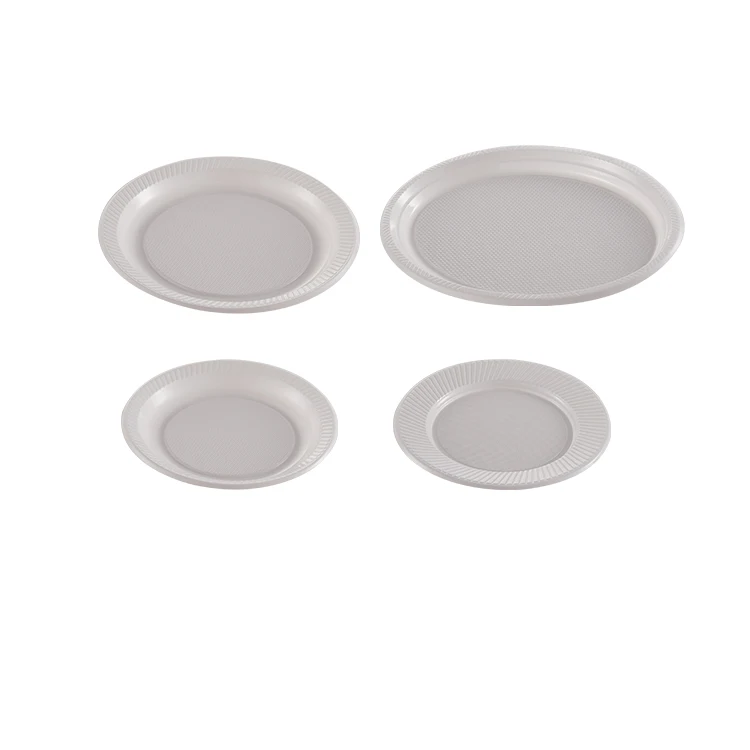 Plastic Plate New Arrivals Wholesale Best Selling Premium Disposable Round Plastic Plate 6/7/9/10 Inch Party Plastic Oval Plate