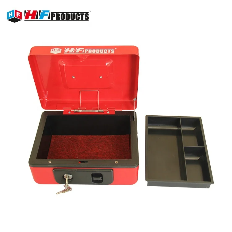 Wholesale steel small cash drawer cash safe with key