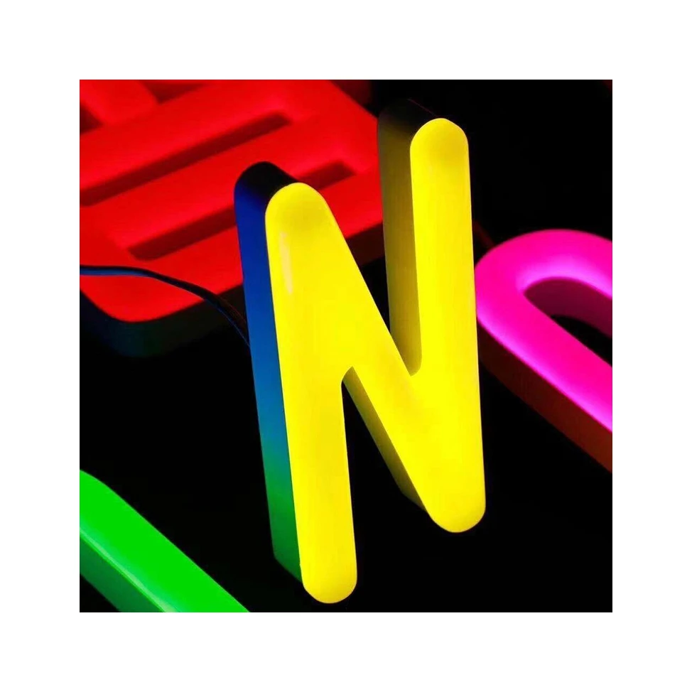 Direct advertising commercial display LED customizable acrylic neon