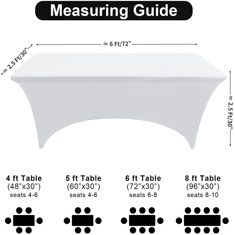 Эластичная эластичная скатерть из спандекса