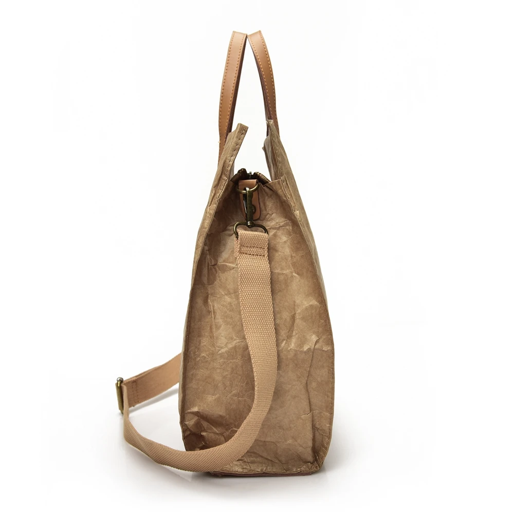 Popular high quality waterproof tyvek paper bag luxury woman handbag