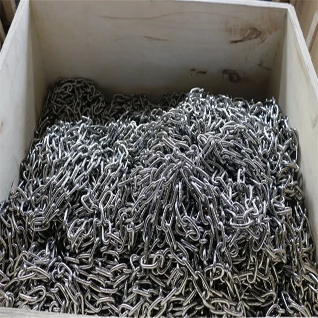 DIN766 DIN763 steel link chain