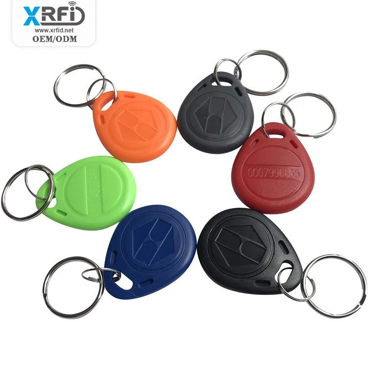 125KHz LF EM4305 T5577 13.56Mhz F08 NFC Tag Rewritable ABS RFID Keyfobs Access Card
