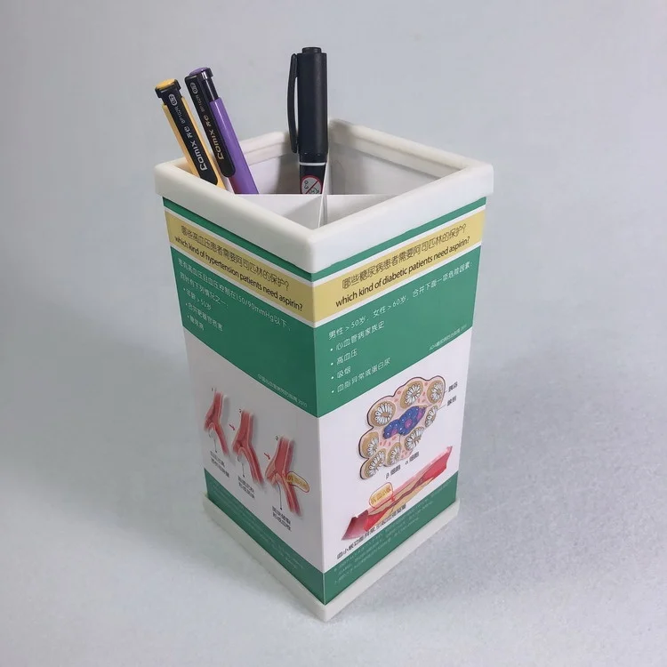 Customized PVC 3D blister pen container medical gift pen holder  Hospital-specific supply