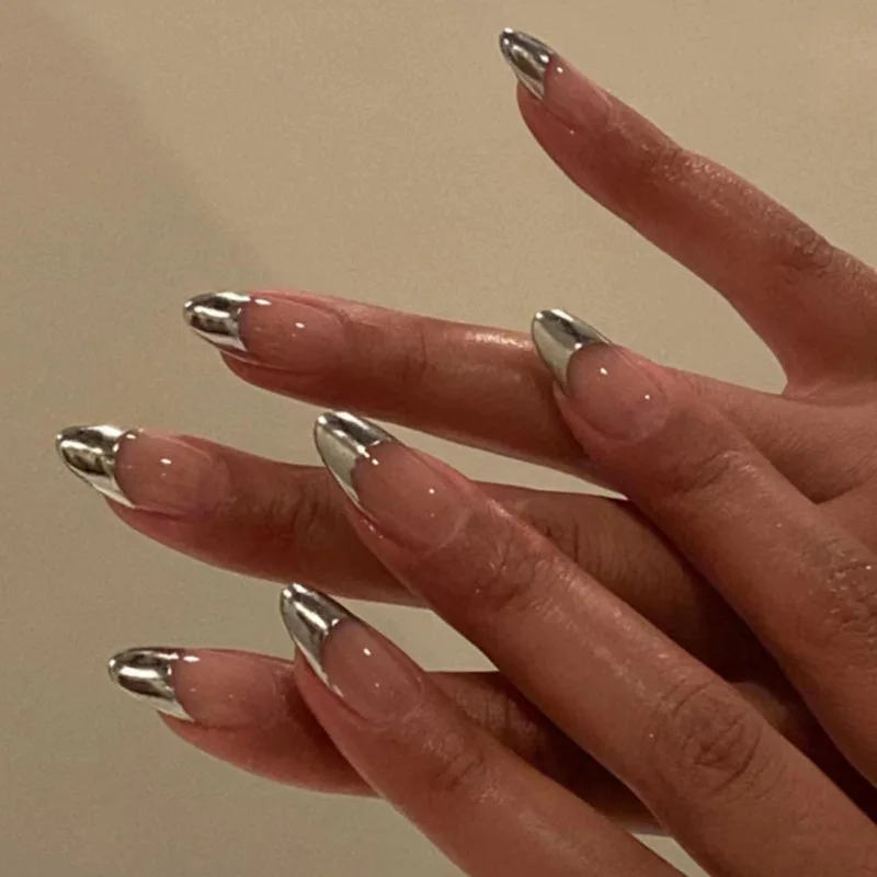 Short Acrylic Rhinestones False Nails Luxury Private Label Press On Nails Mix Designs Wholesale