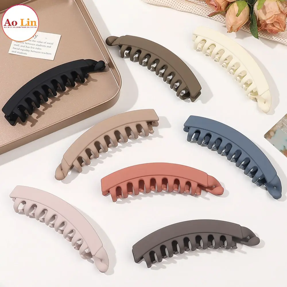 Wholesale13cm Banana Hair Claw Clip PC Frosted Ponytail Hair Clip