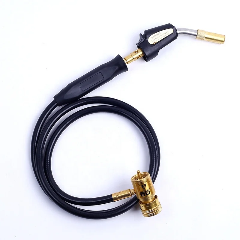 Welding tool hand torch mapp gas torch flame gun with Hose and electric ignition button