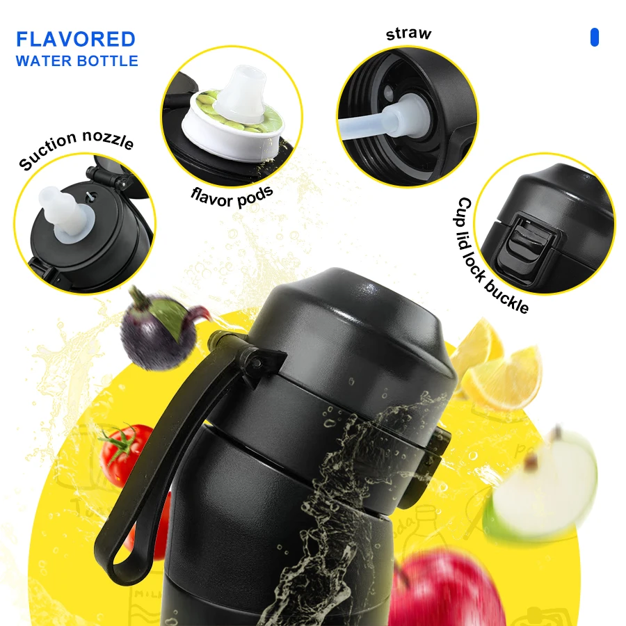 Young women are the most popular Water Cups Triton Tumbler custom Air Scent up water bottle with Pods flavour air bag up