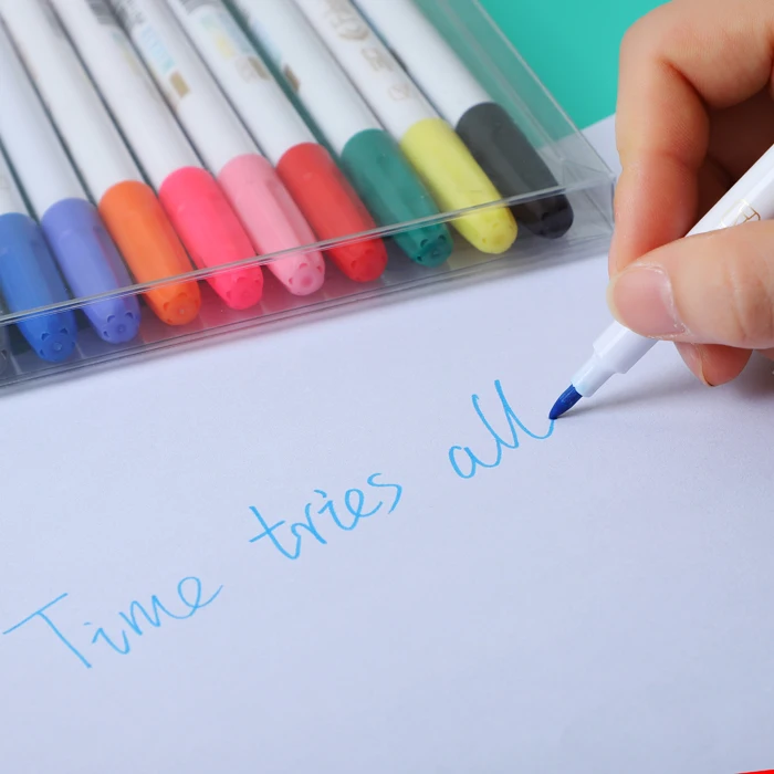 Large Capacity Non Washable Permanent  Non Toxic Child Safe Art Fabric Marker For Canvas Bags Sneakers T-shirts