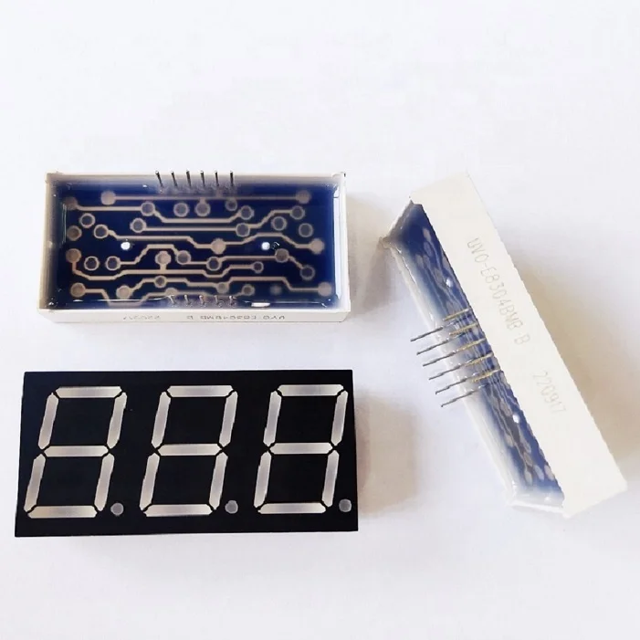 wholesale 7 segment 0.8 inch 3 digit blue led digital tube elevator number display