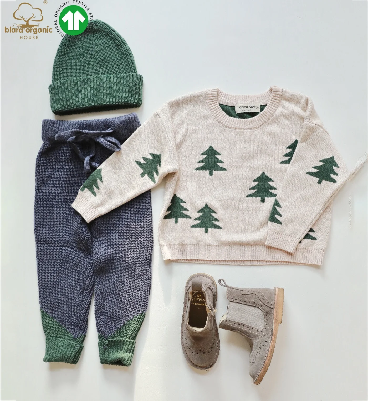 School Sweater Uniform For Children Knitted Sweater Top Clothes Christmas Trees Ugly Pullover Sweatshirt Wholesale