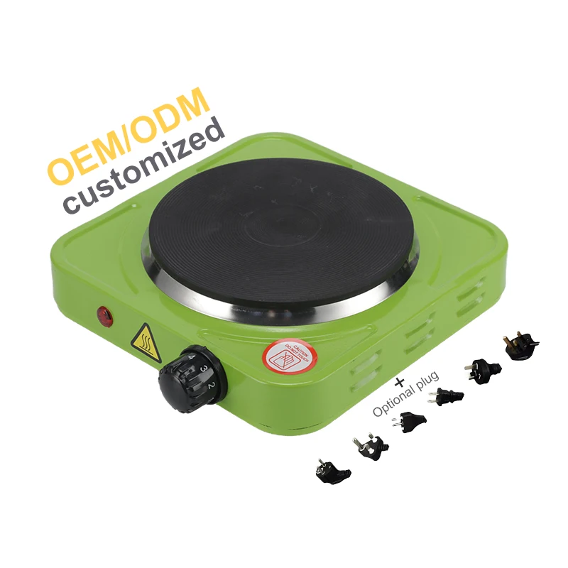 Small Kitchen Appliances 1000 Watt Portable Solid Single Hotplate Hot Plates For Cooking Electric